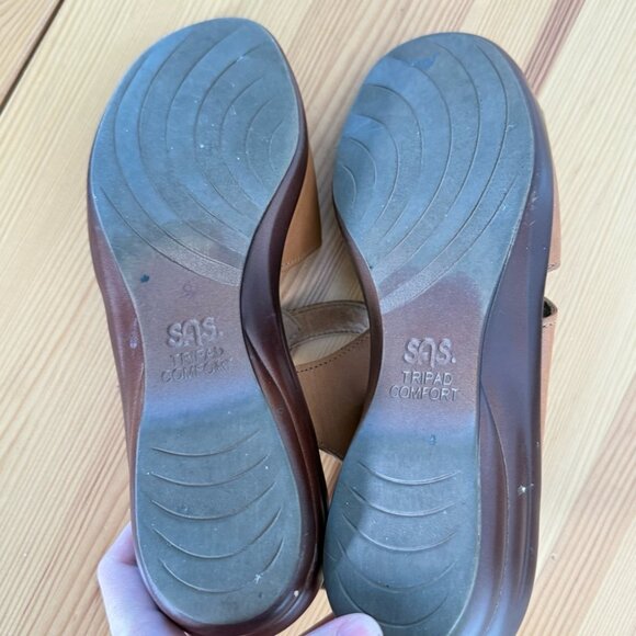 S.A.S. Sandals Tabby Slingback Comfort Sandal, Caramel Light Brown Color 7.5 - Picture 7 of 10